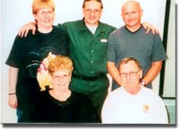 Todd LaTour with his family during prison visitation