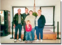 Todd LaTour with his family during prison visitation