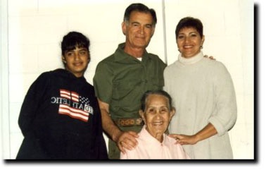 Jose with his family during prison visitation