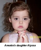 Aneatra Pogar's daughter Alyssa