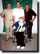 Loren Pogue with his family during prison visitation