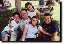 David Sullivan with his family